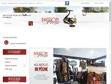 Tablet Screenshot of passion-peche74.com